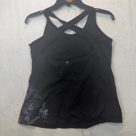 Lululemon Tank Top Womens Size 6 Black Cross Back Athletic Yoga Workout - Picture 5 of 7